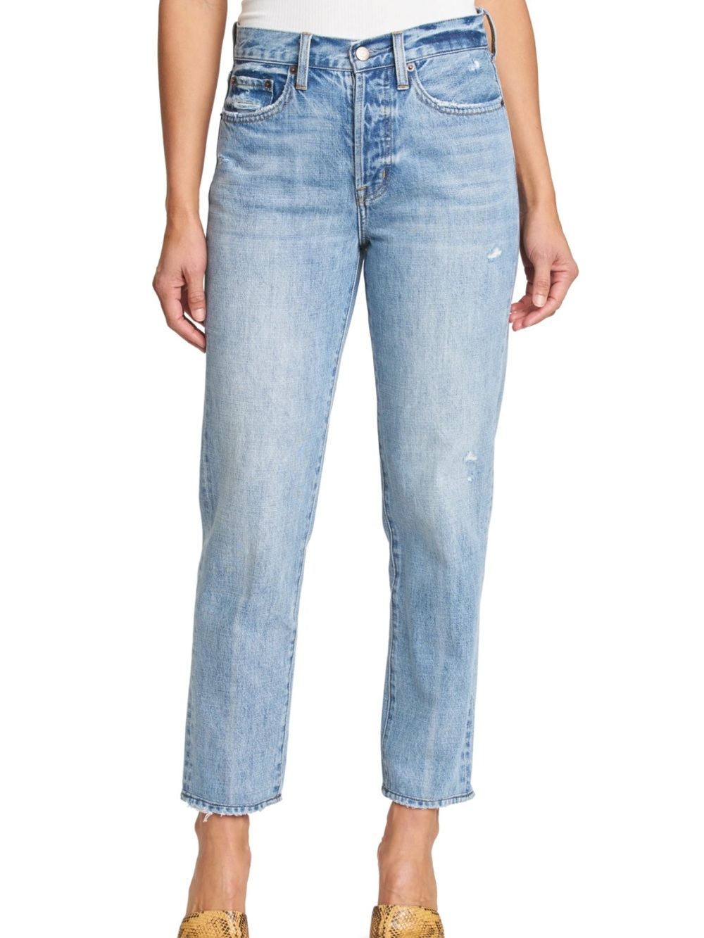 Pistola denim Charlie high waist straight leg jeans